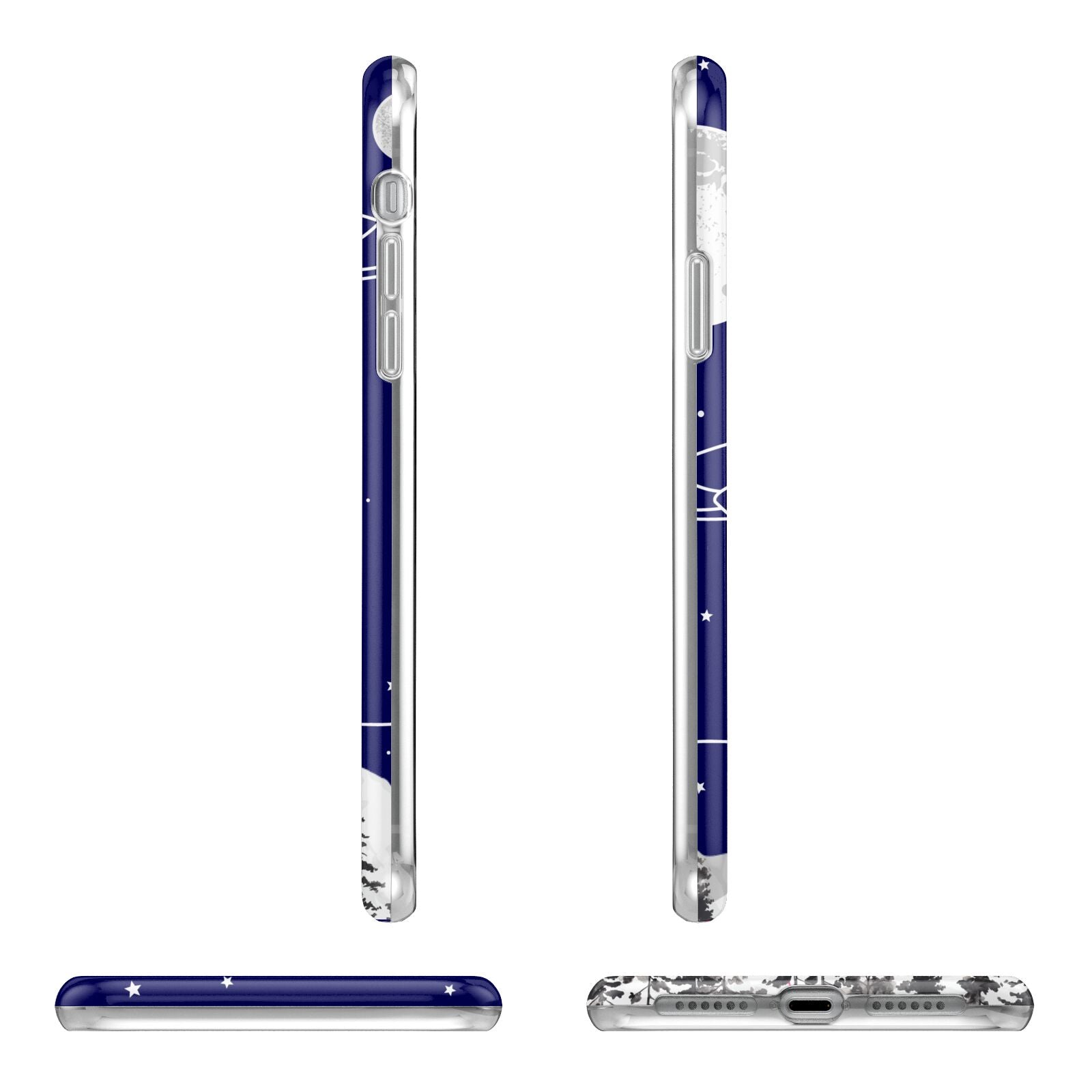 UFO Forest Scene Personalised Name iPhone 11 Pro 3D Tough Case Angle Images