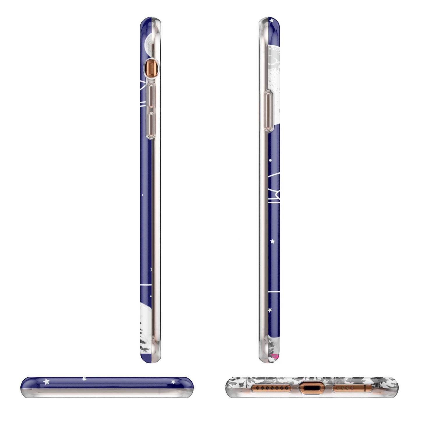 UFO Forest Scene Personalised Name iPhone 11 Pro Max 3D Tough Case Angle Images