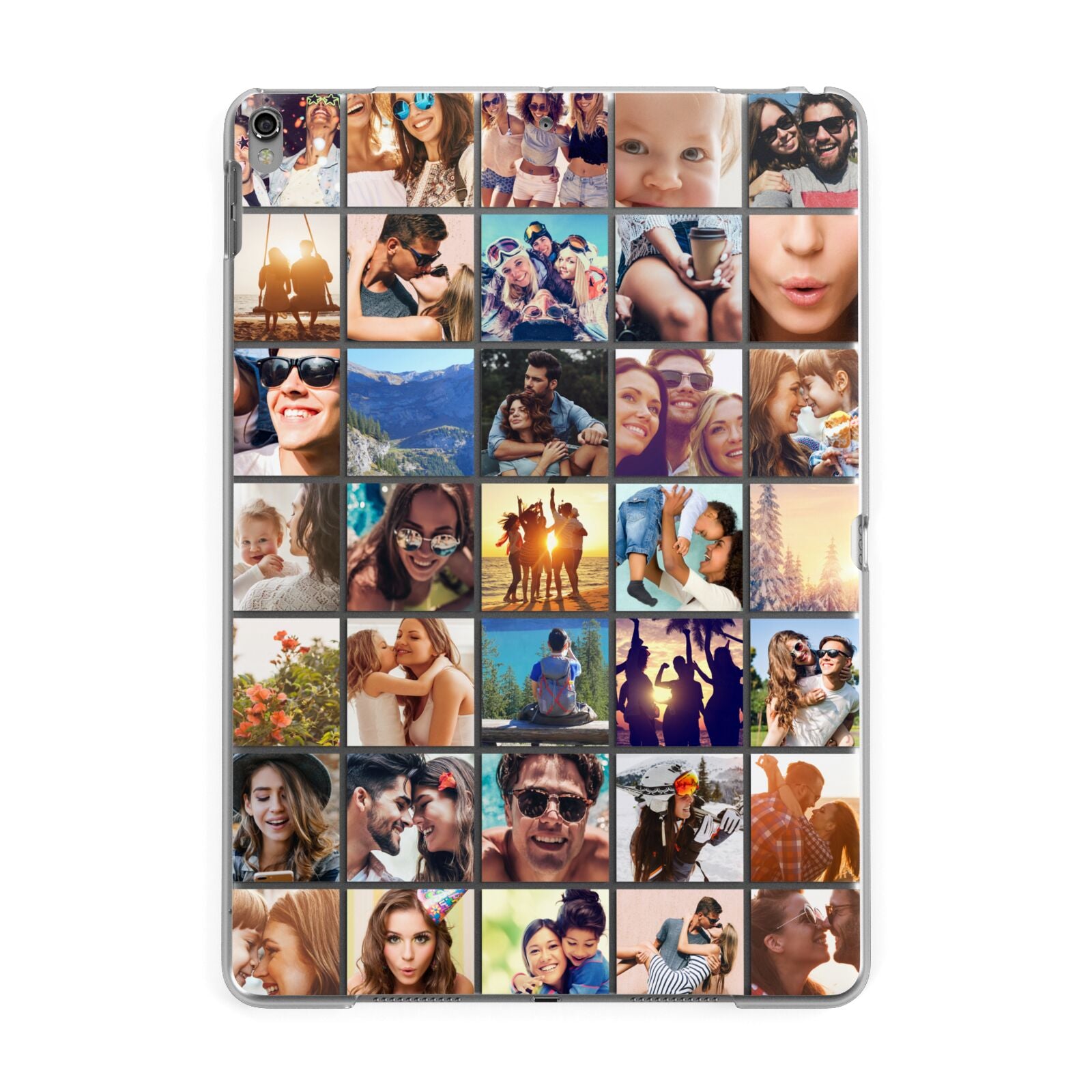 Ultimate Photo Montage Upload Apple iPad Grey Case