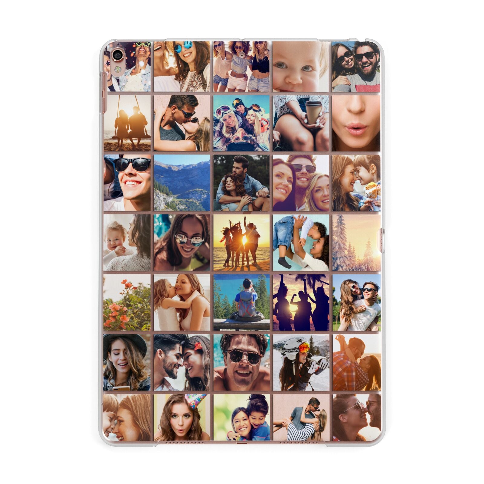 Ultimate Photo Montage Upload Apple iPad Rose Gold Case