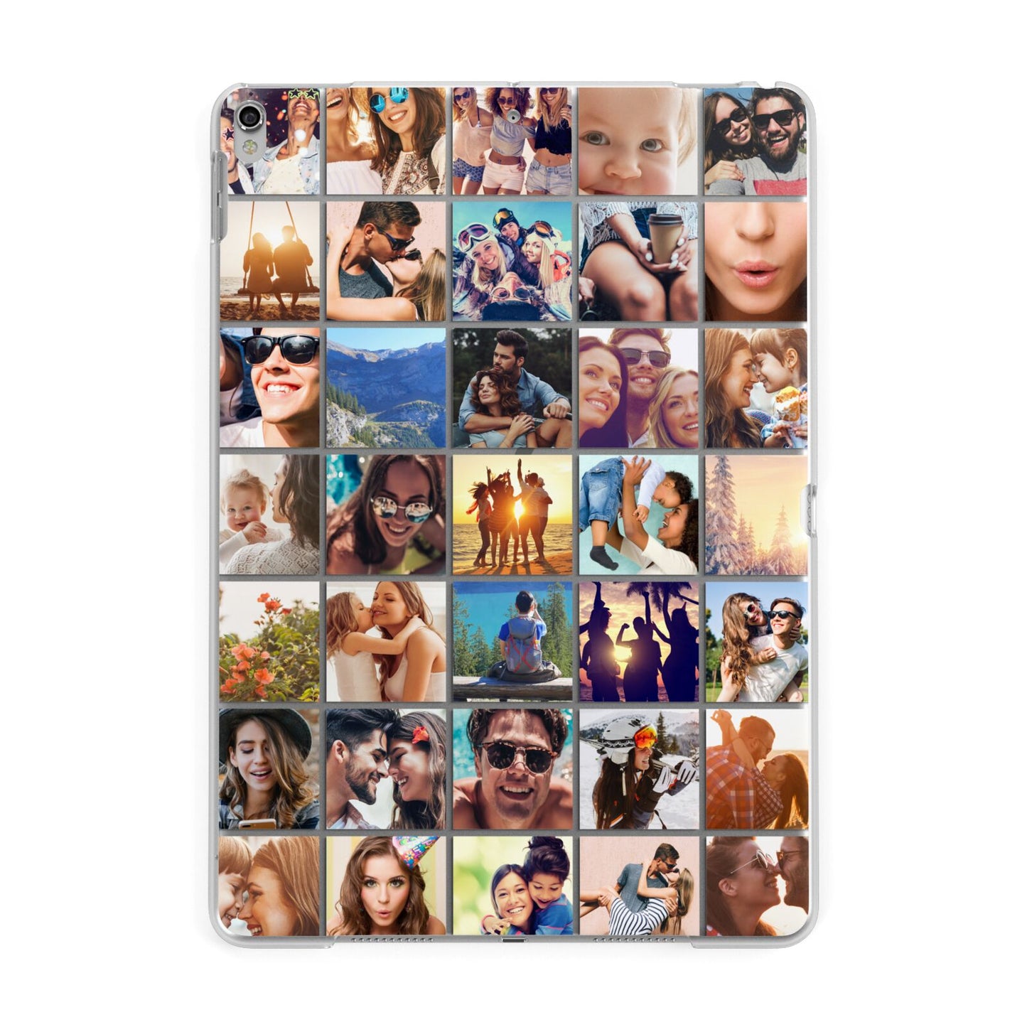 Ultimate Photo Montage Upload Apple iPad Silver Case
