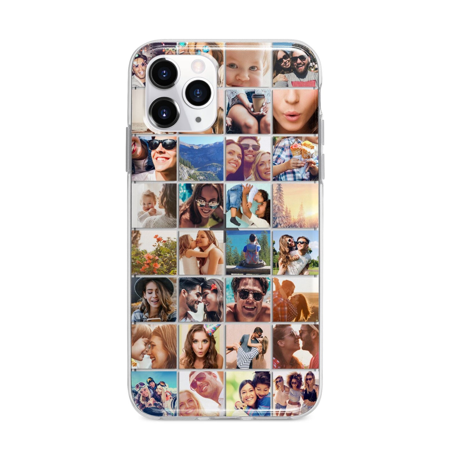 Ultimate Photo Montage Upload Apple iPhone 11 Pro Max in Silver with Bumper Case
