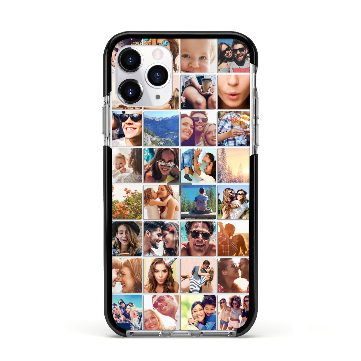 Ultimate Photo Montage Upload Apple iPhone 11 Pro in Silver with Black Impact Case