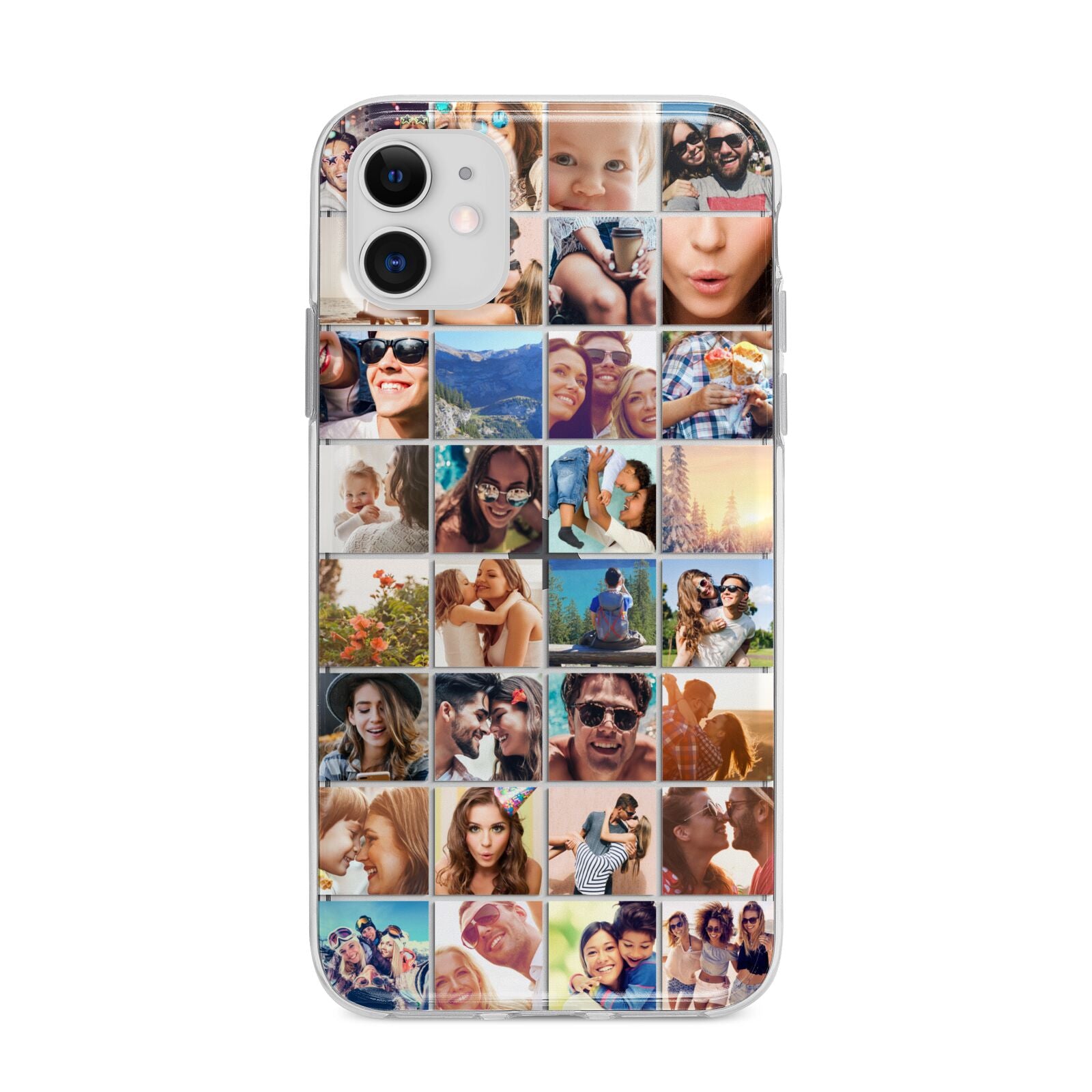 Ultimate Photo Montage Upload Apple iPhone 11 in White with Bumper Case