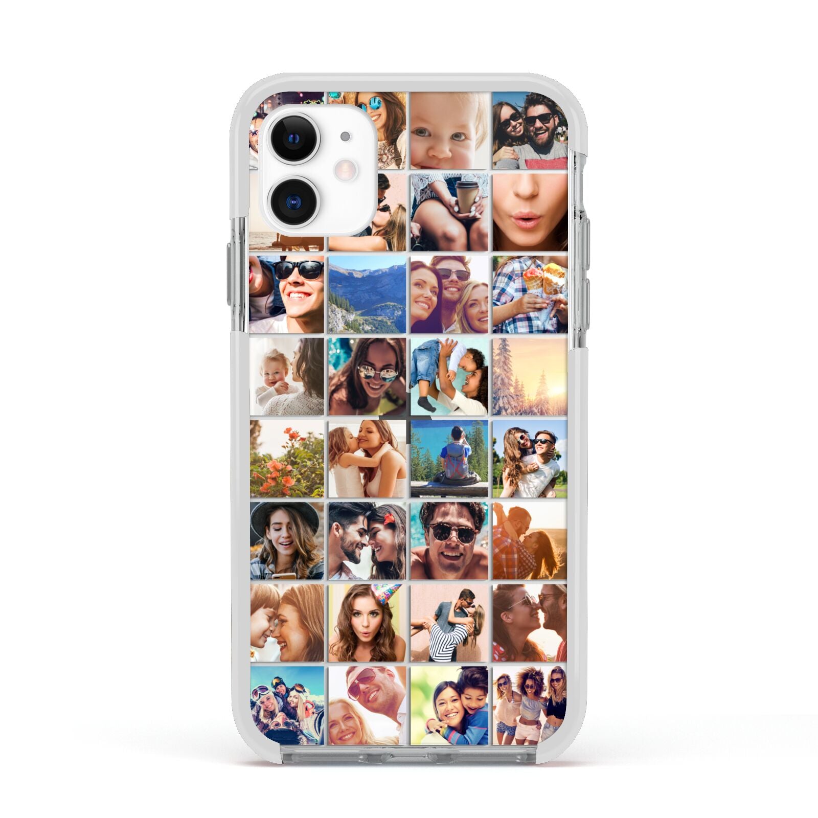 Ultimate Photo Montage Upload Apple iPhone 11 in White with White Impact Case