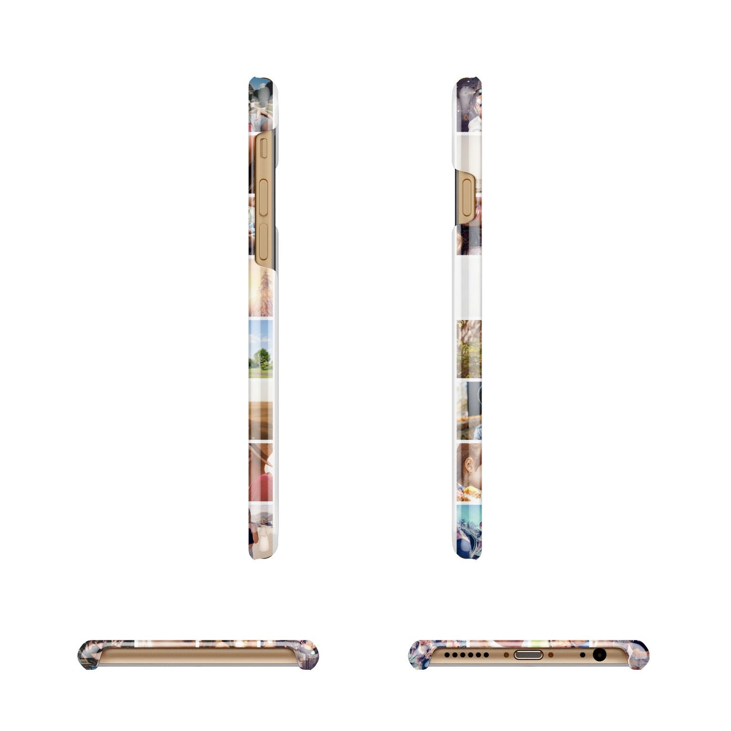 Ultimate Photo Montage Upload Apple iPhone 6 3D Wrap Snap Case Angled Images