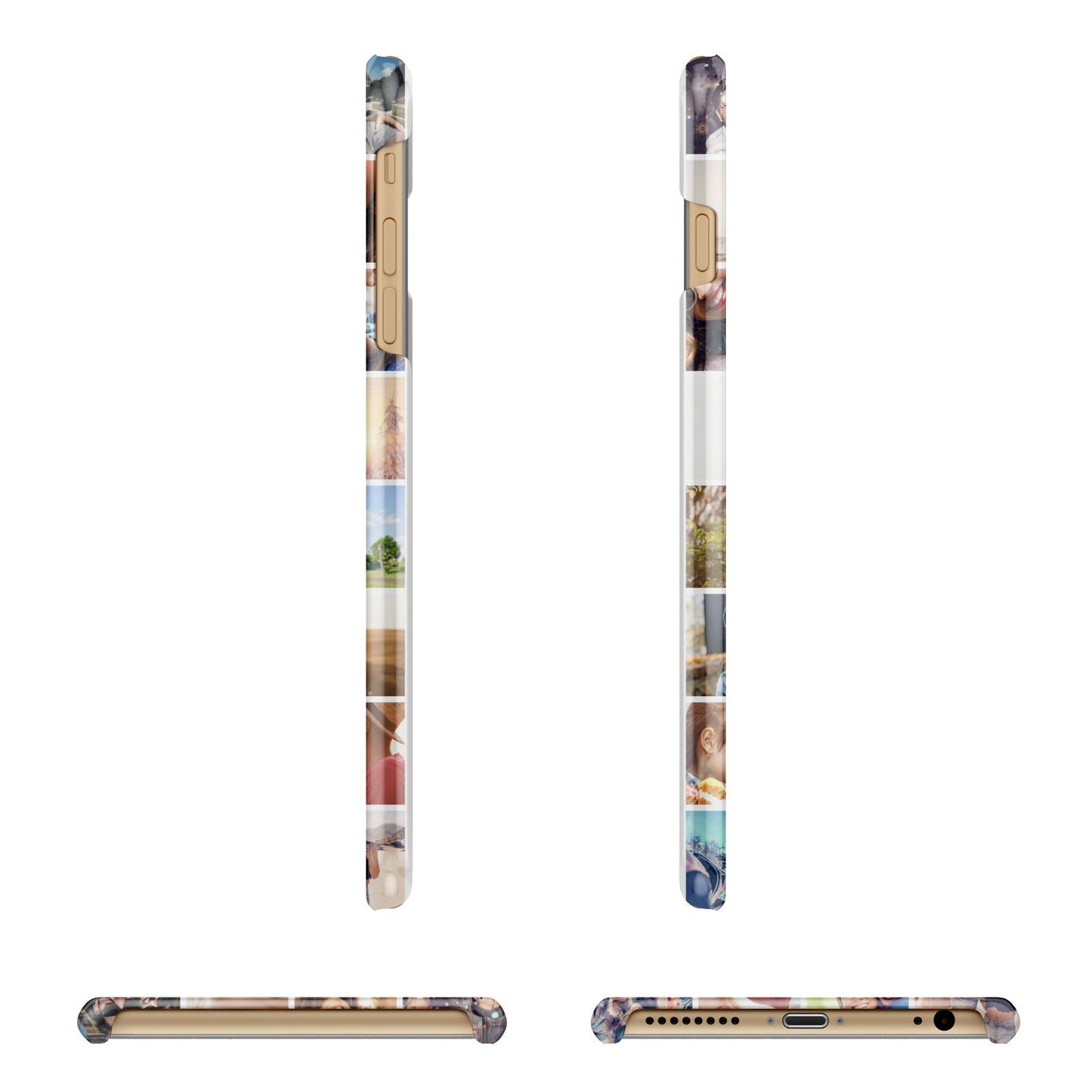 Ultimate Photo Montage Upload Apple iPhone 6 Plus 3D Wrap Snap Case Angled Images