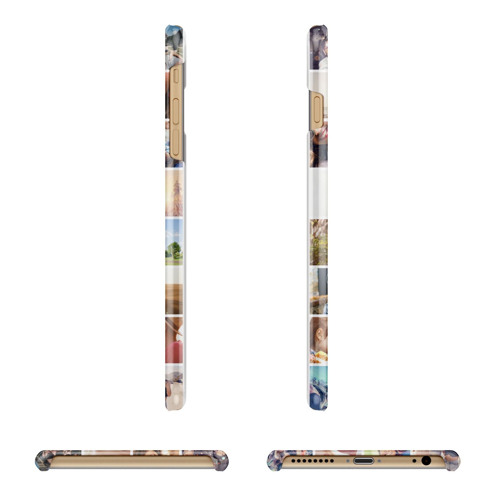 Ultimate Photo Montage Upload Apple iPhone 6 Plus 3D Wrap Snap Case Angled Images