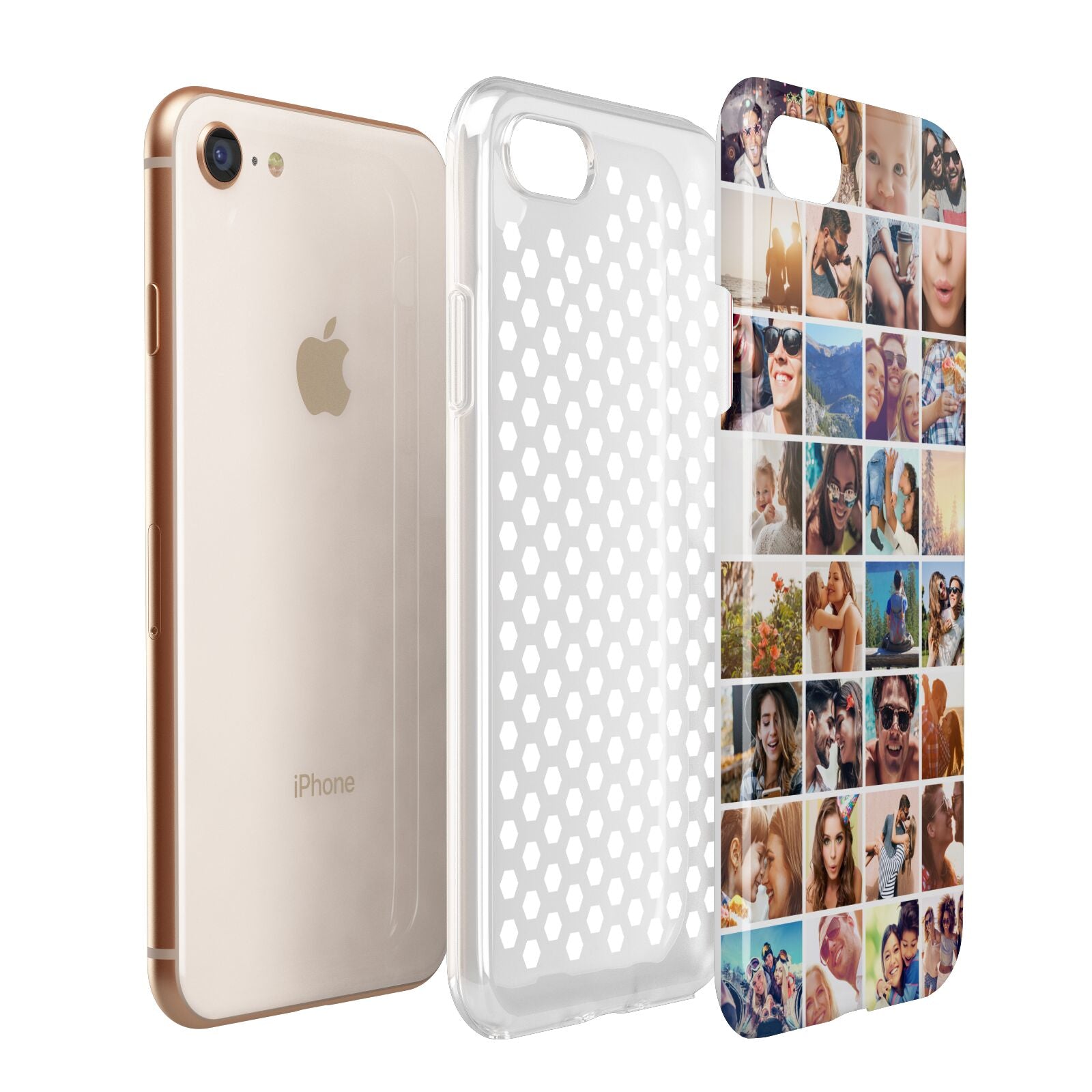 Ultimate Photo Montage Upload Apple iPhone 7 8 3D Tough Case Expanded View