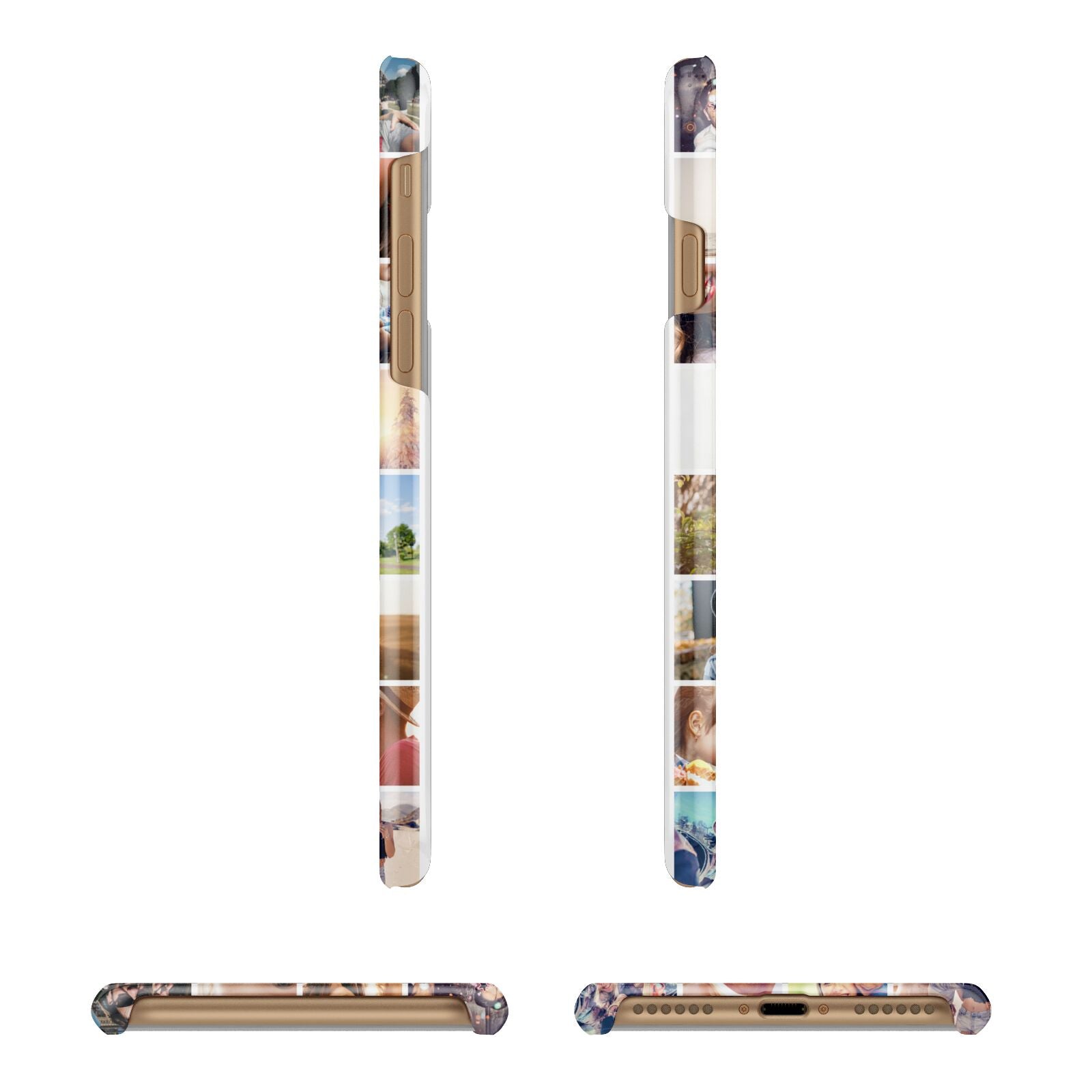 Ultimate Photo Montage Upload Apple iPhone 7 8 3D Wrap Snap Case Angled Images