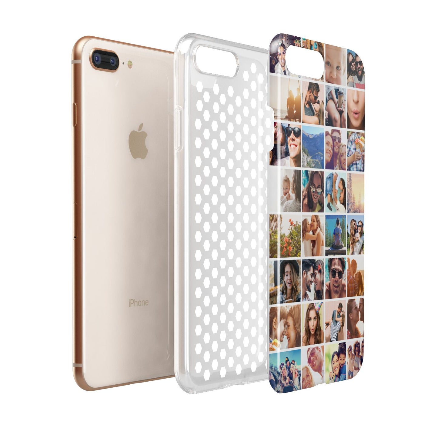 Ultimate Photo Montage Upload Apple iPhone 7 8 Plus 3D Tough Case Expanded View