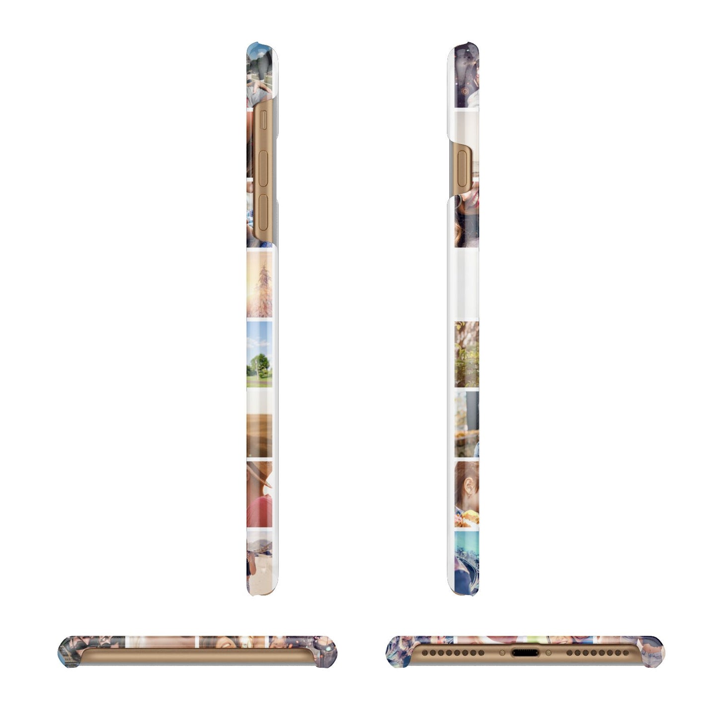 Ultimate Photo Montage Upload Apple iPhone 7 Plus 3D Wrap Snap Case Angled Images