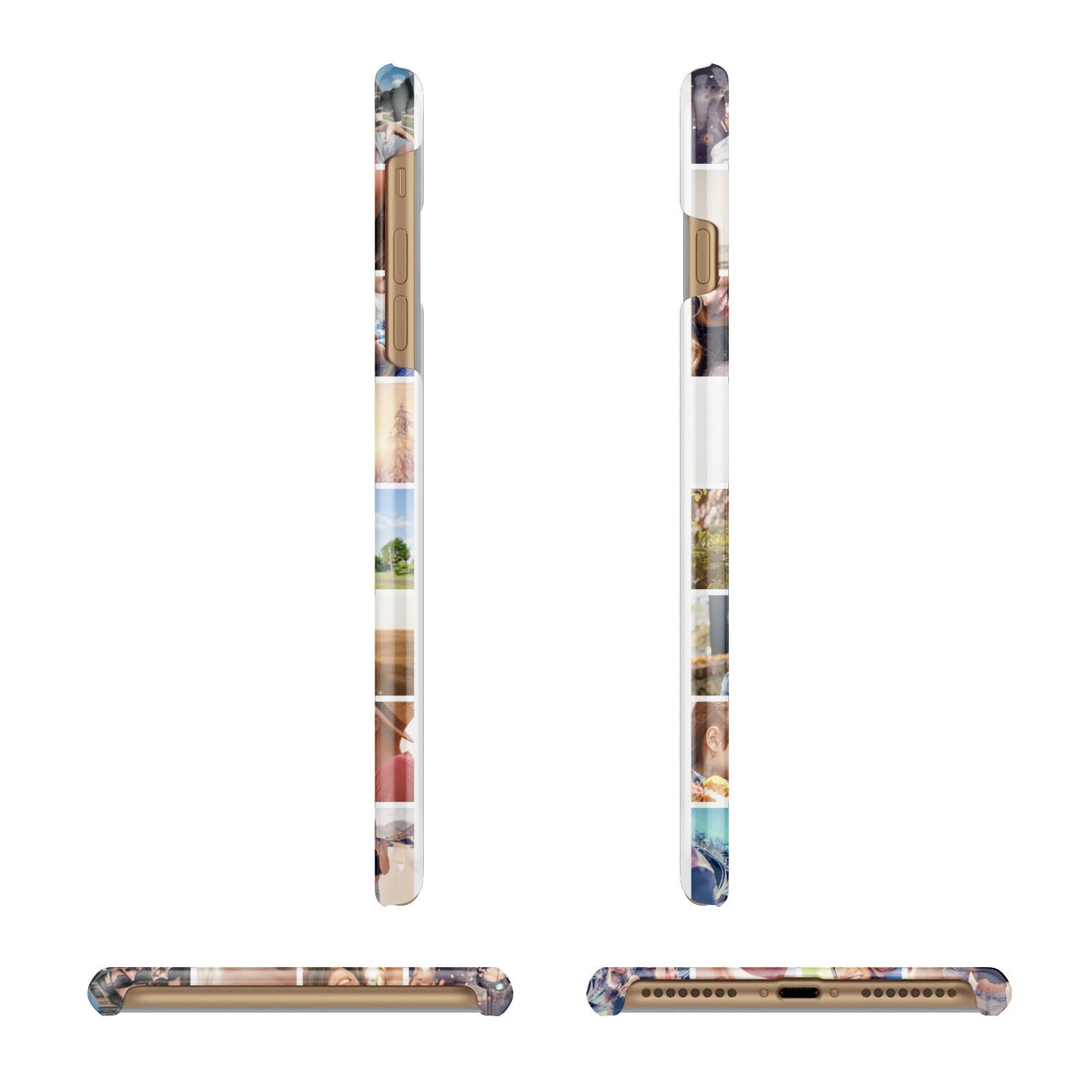 Ultimate Photo Montage Upload Apple iPhone 7 Plus 3D Wrap Snap Case Angled Images