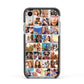 Ultimate Photo Montage Upload Apple iPhone XR Impact Case Black Edge on Silver Phone