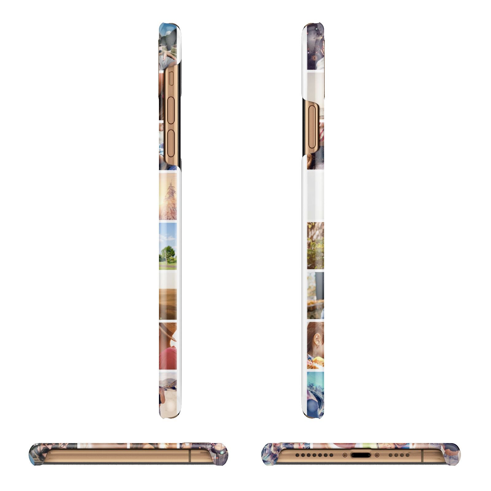 Ultimate Photo Montage Upload Apple iPhone Xs Max 3D Wrap Snap Case Angled Images