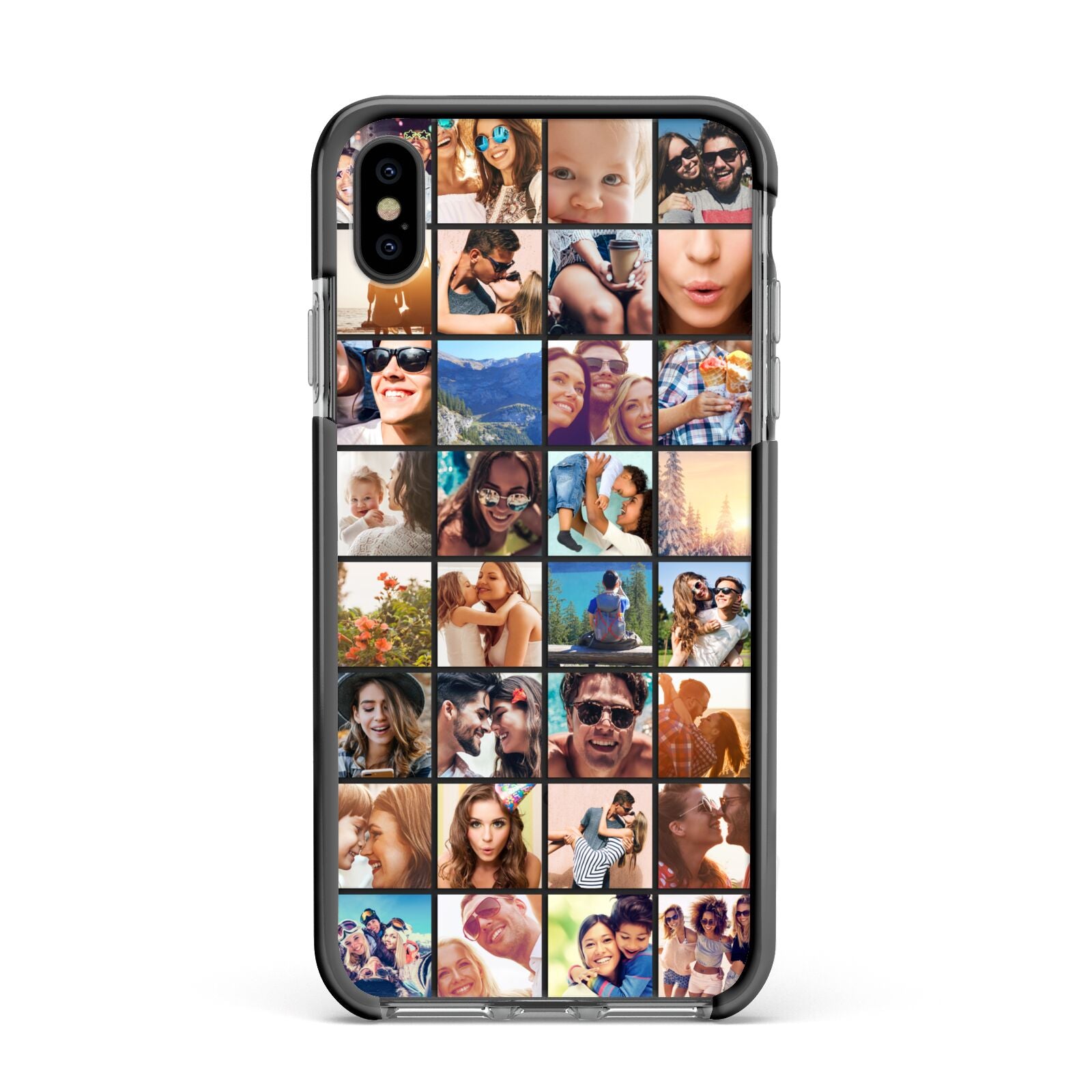 Ultimate Photo Montage Upload Apple iPhone Xs Max Impact Case Black Edge on Black Phone