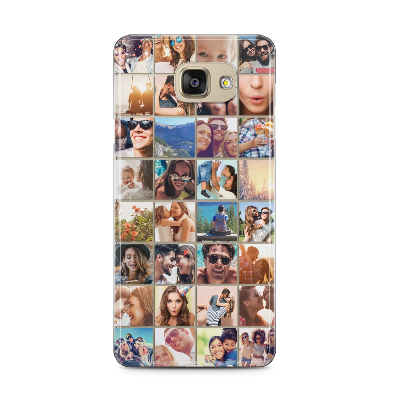 Ultimate Photo Montage Upload Samsung Galaxy A5 2016 Case on gold phone