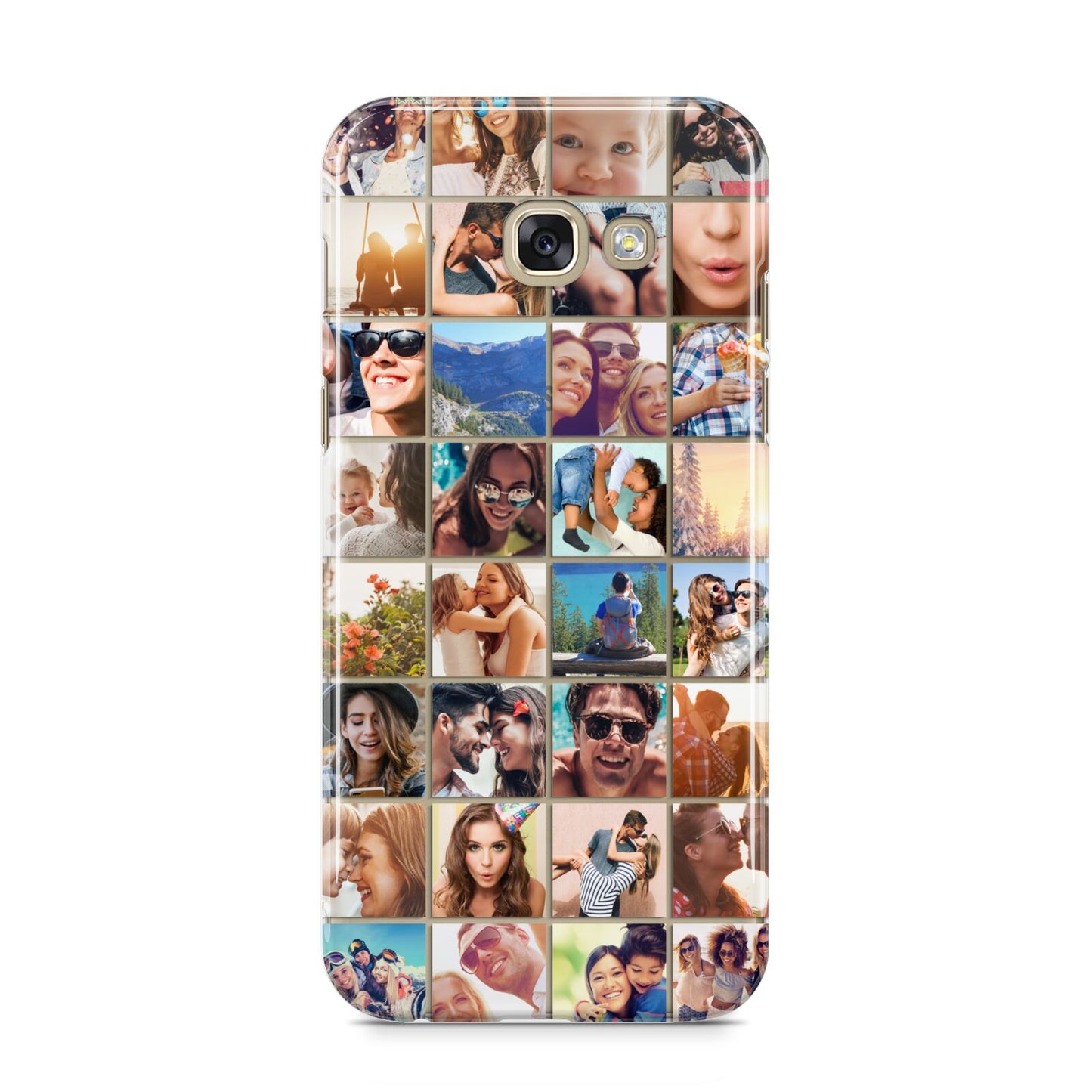 Ultimate Photo Montage Upload Samsung Galaxy A5 2017 Case on gold phone