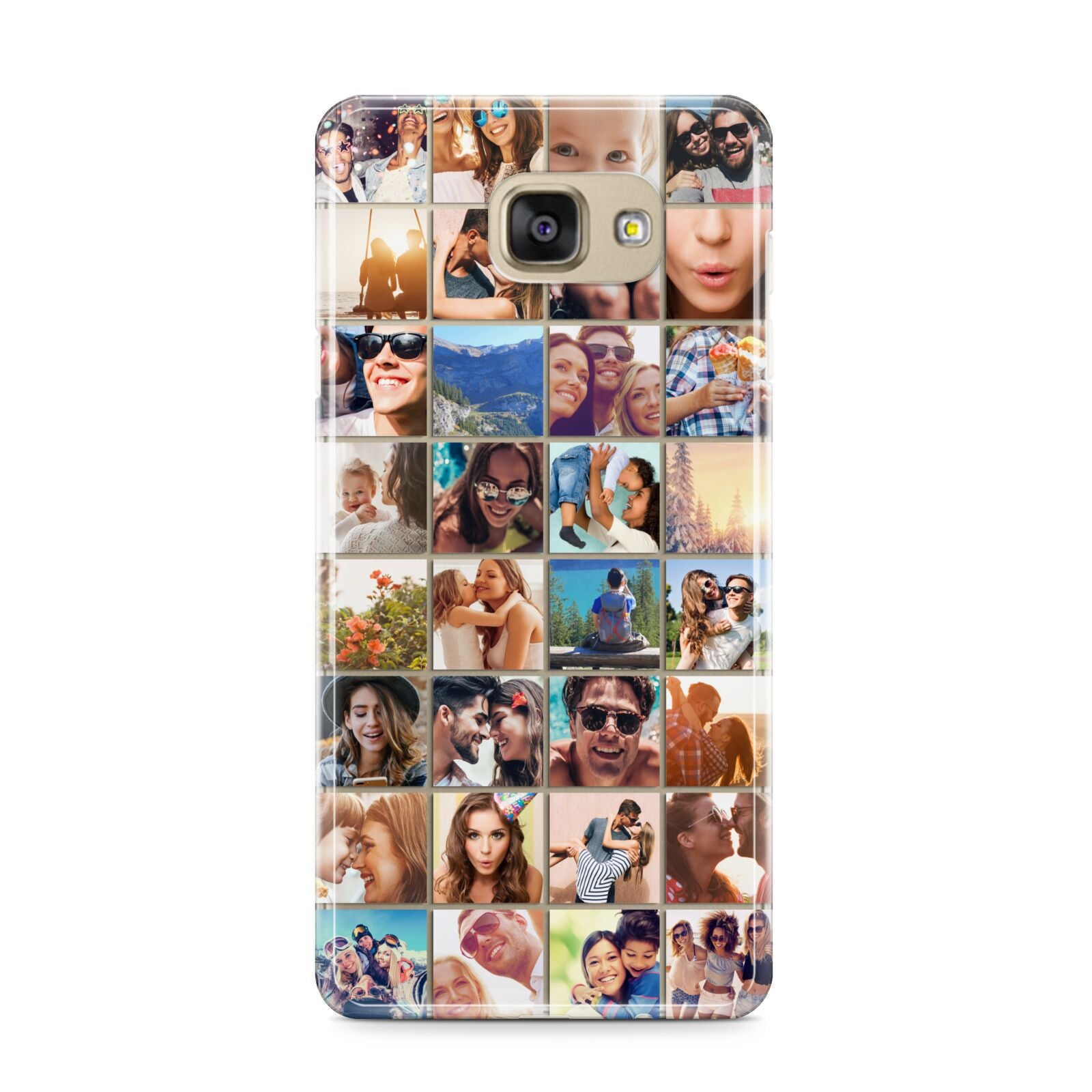 Ultimate Photo Montage Upload Samsung Galaxy A9 2016 Case on gold phone
