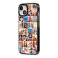 Ultimate Photo Montage Upload iPhone 13 Black Impact Case Side Angle on Silver phone