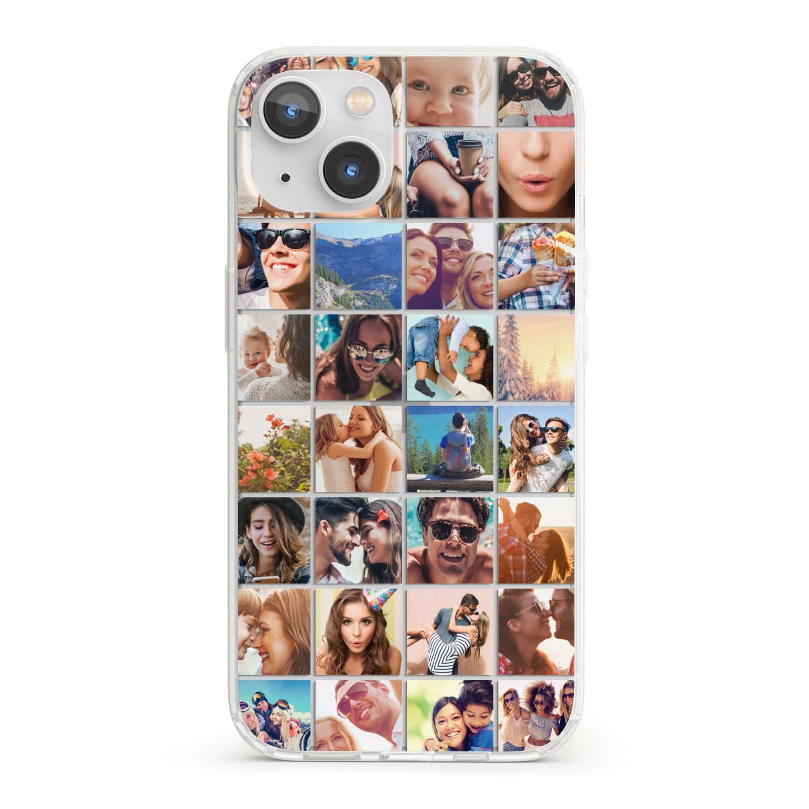 Ultimate Photo Montage Upload iPhone 13 Clear Bumper Case
