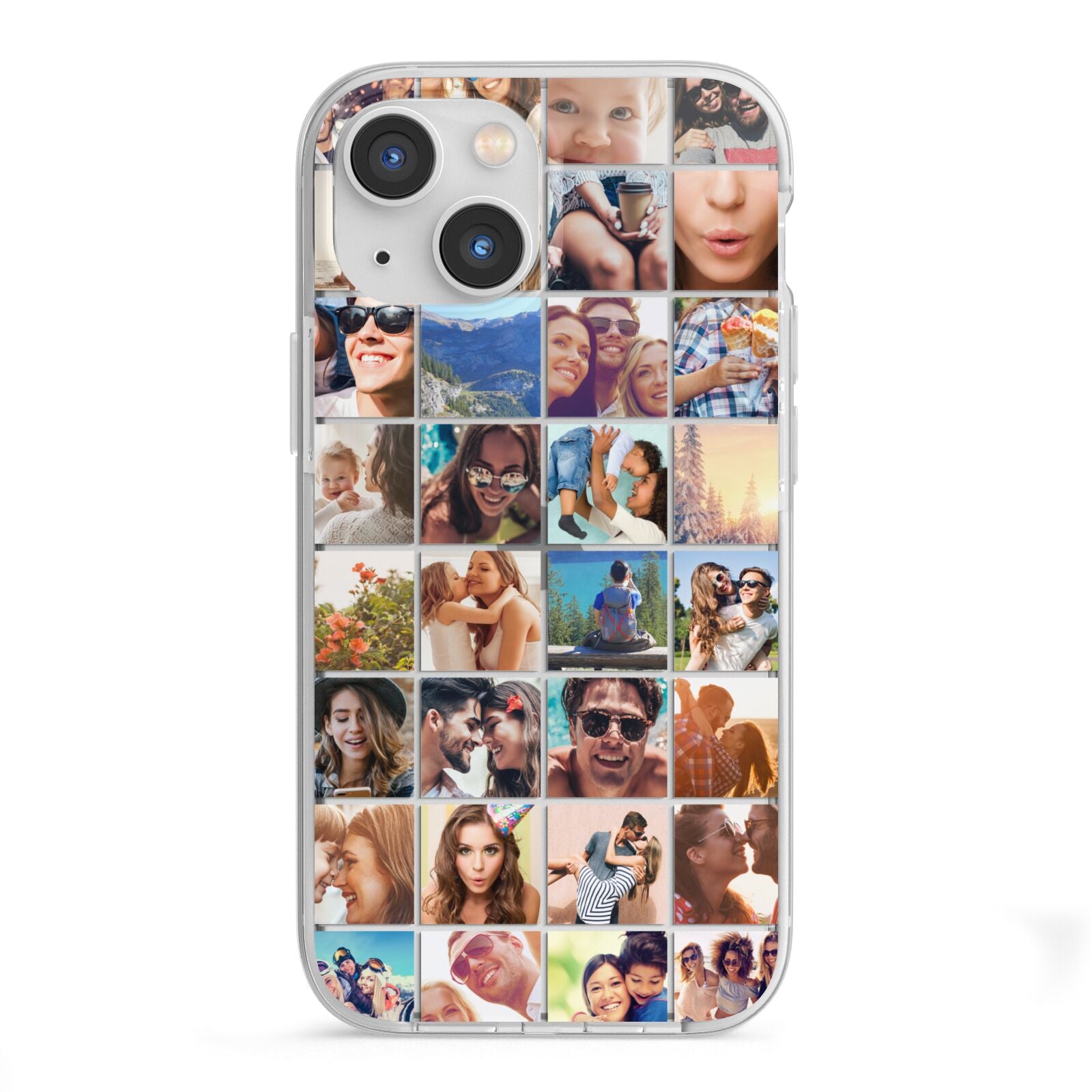 Ultimate Photo Montage Upload iPhone 13 Mini TPU Impact Case with White Edges
