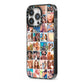 Ultimate Photo Montage Upload iPhone 13 Pro Black Impact Case Side Angle on Silver phone