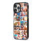 Ultimate Photo Montage Upload iPhone 13 Pro Max Black Impact Case Side Angle on Silver phone