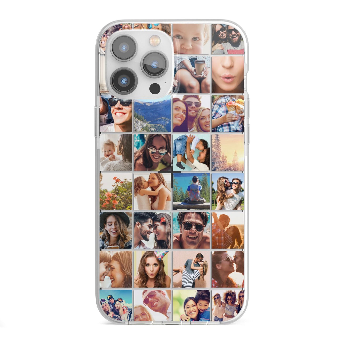 Ultimate Photo Montage Upload iPhone 13 Pro Max TPU Impact Case with White Edges