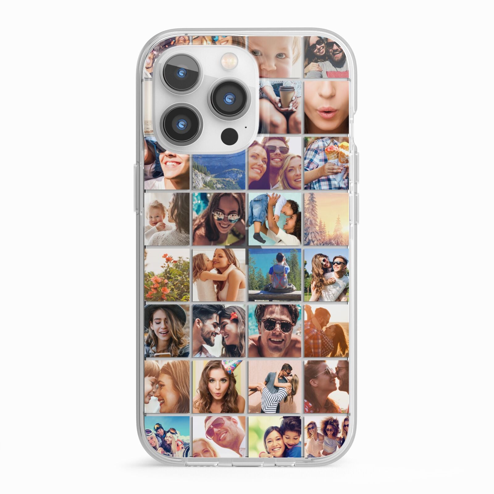 Ultimate Photo Montage Upload iPhone 13 Pro TPU Impact Case with White Edges