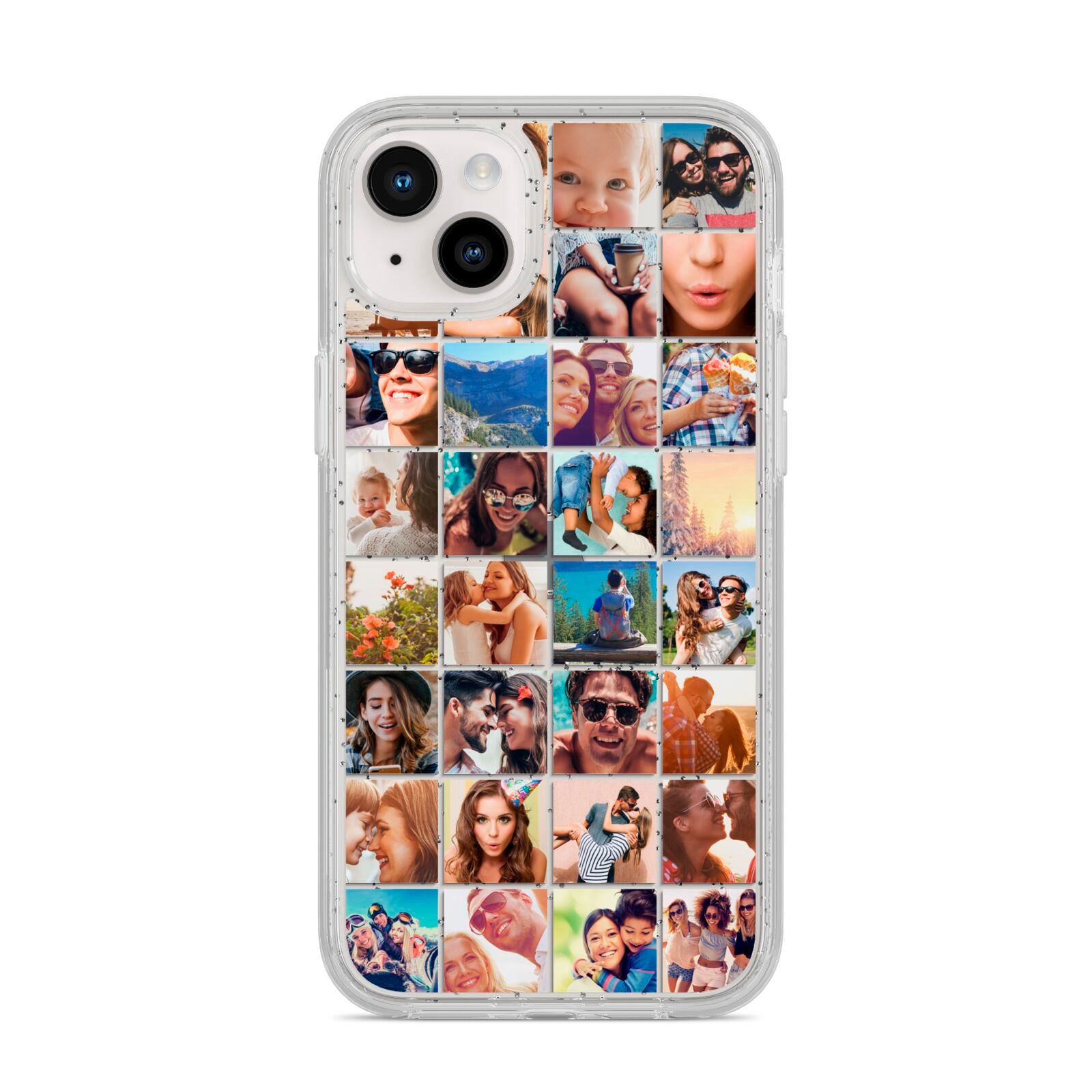 Ultimate Photo Montage Upload iPhone 14 Plus Glitter Tough Case Starlight