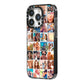 Ultimate Photo Montage Upload iPhone 14 Pro Black Impact Case Side Angle on Silver phone