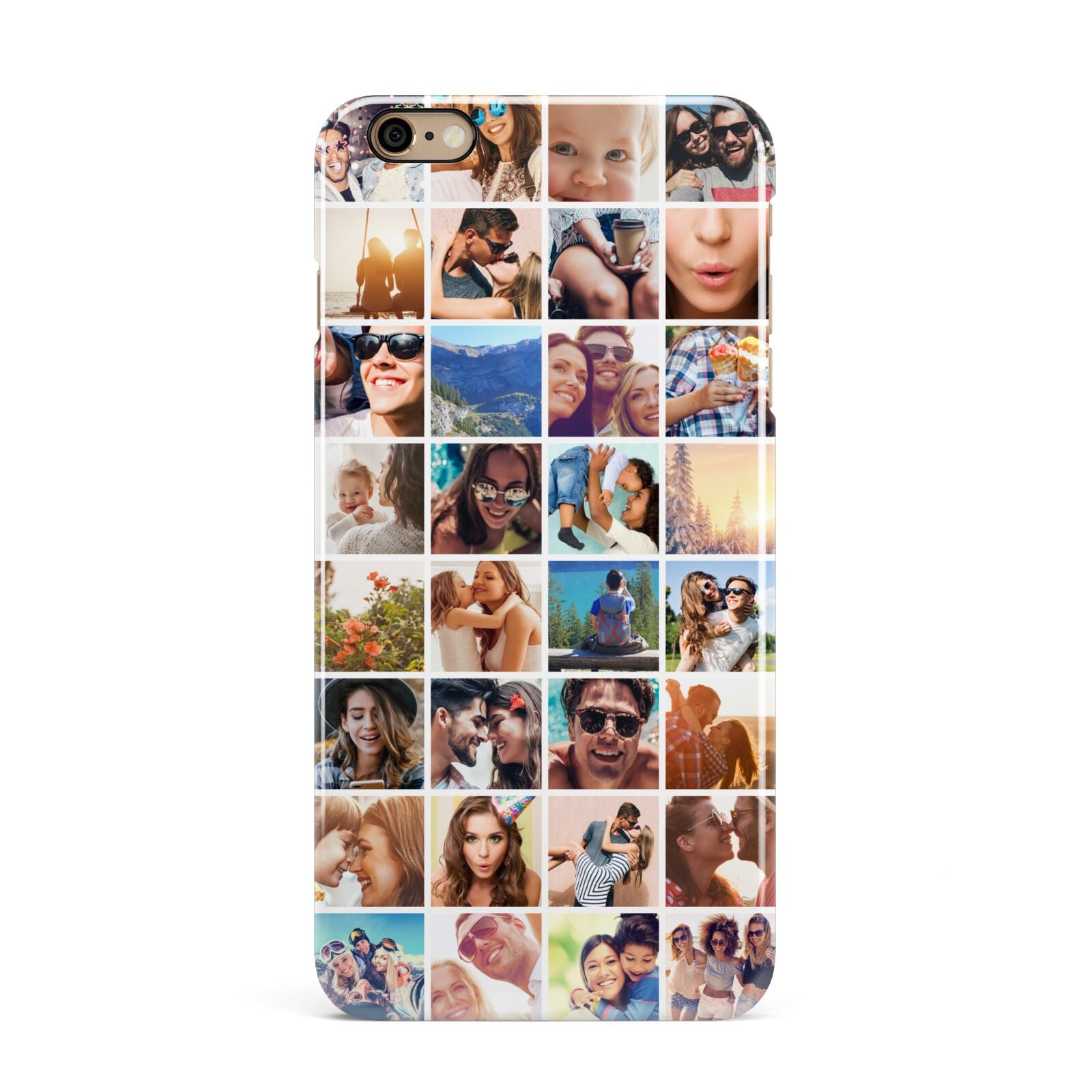 Ultimate Photo Montage Upload iPhone 6 Plus 3D Snap Case on Gold Phone