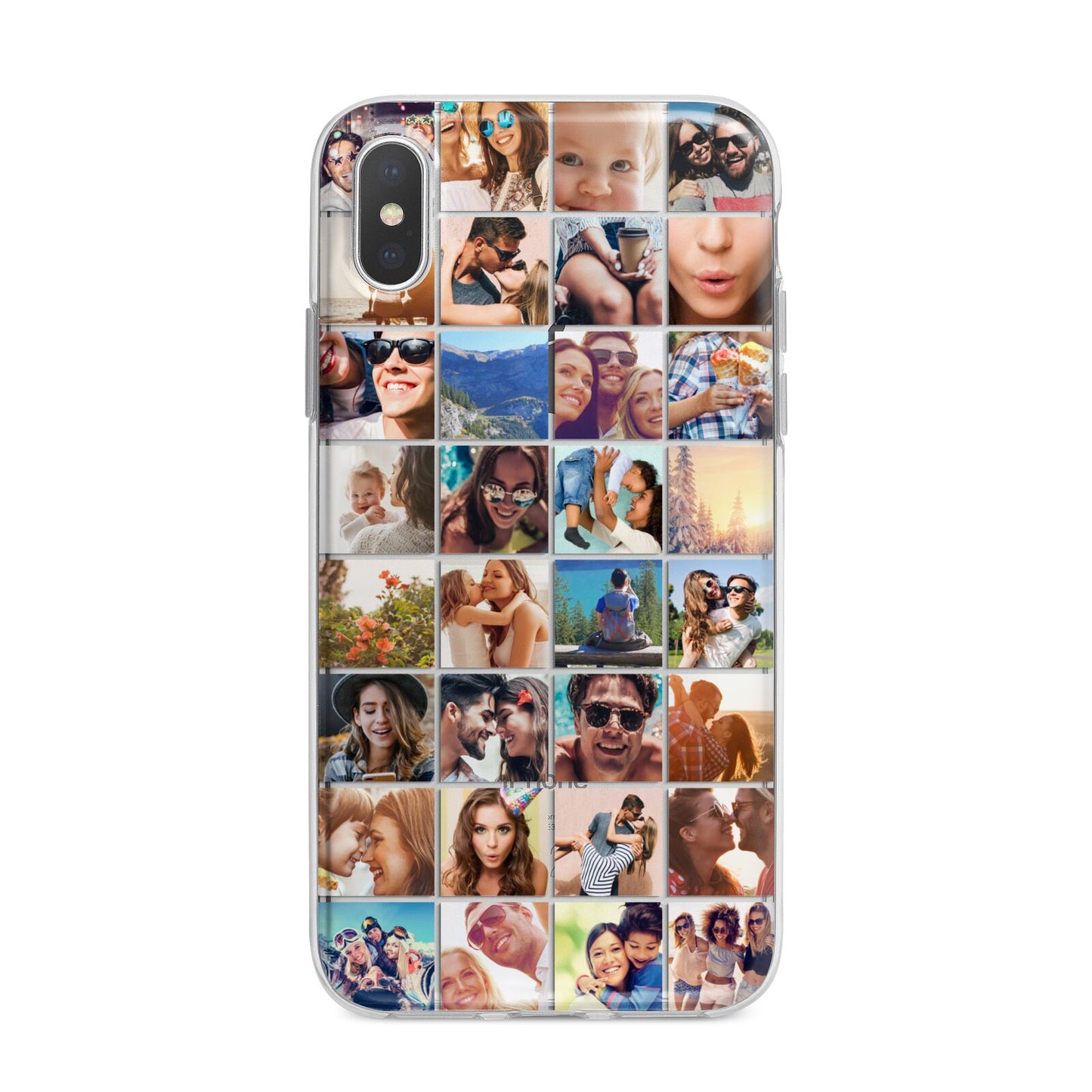 Ultimate Photo Montage Upload iPhone X Bumper Case on Silver iPhone Alternative Image 1