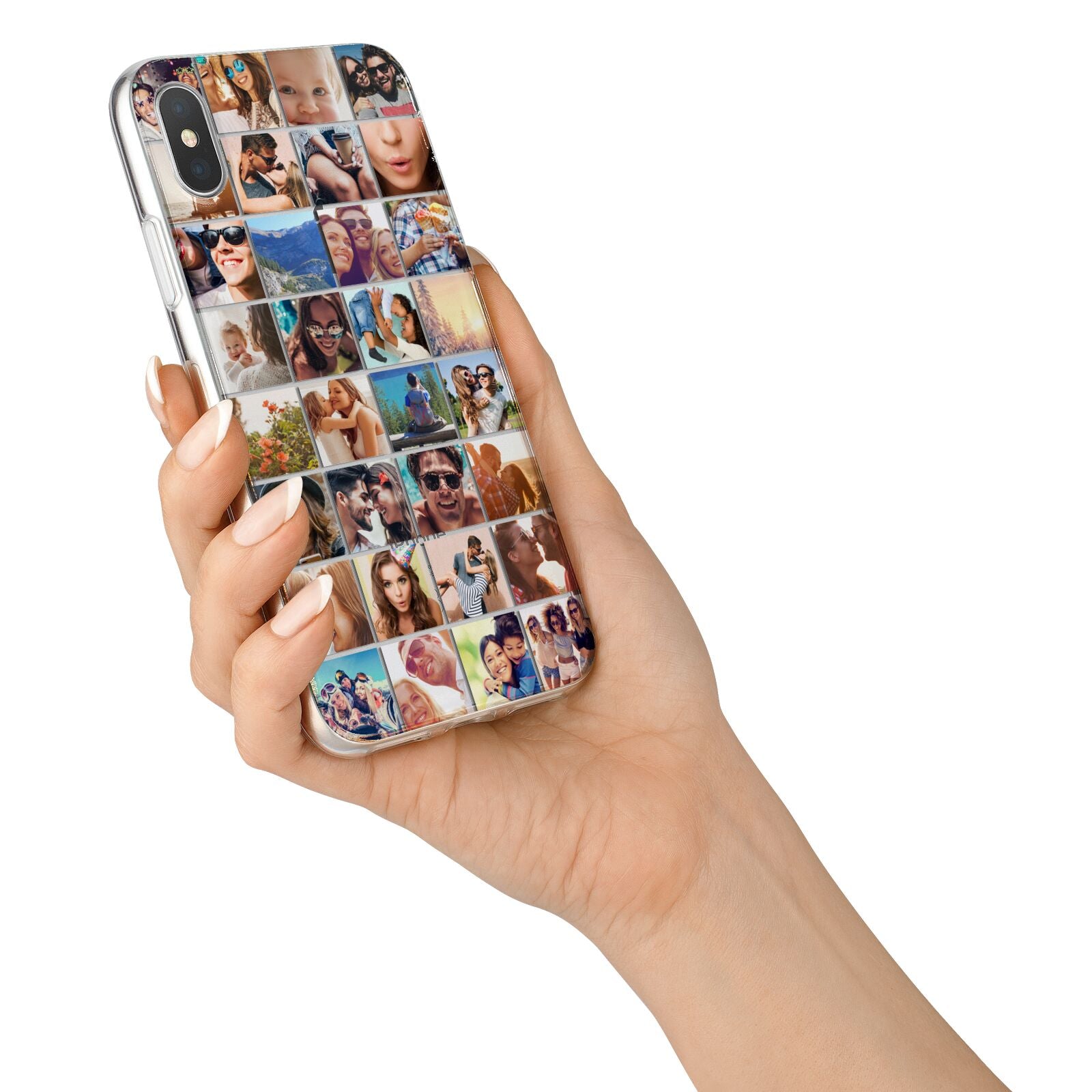 Ultimate Photo Montage Upload iPhone X Bumper Case on Silver iPhone Alternative Image 2