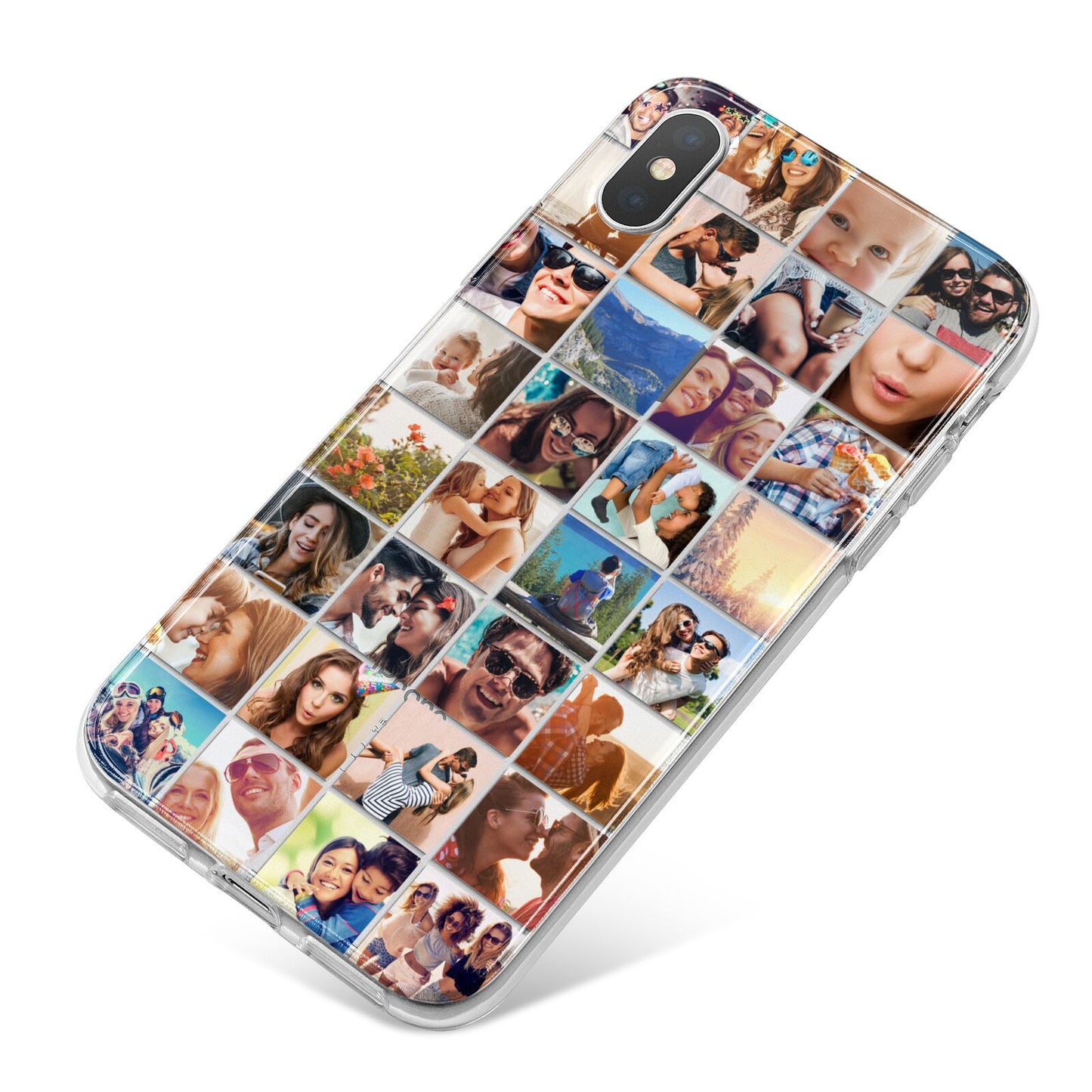 Ultimate Photo Montage Upload iPhone X Bumper Case on Silver iPhone