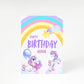 Unicorn Personalised A5 Greetings Card