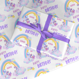 Unicorn Personalised Wrapping Paper