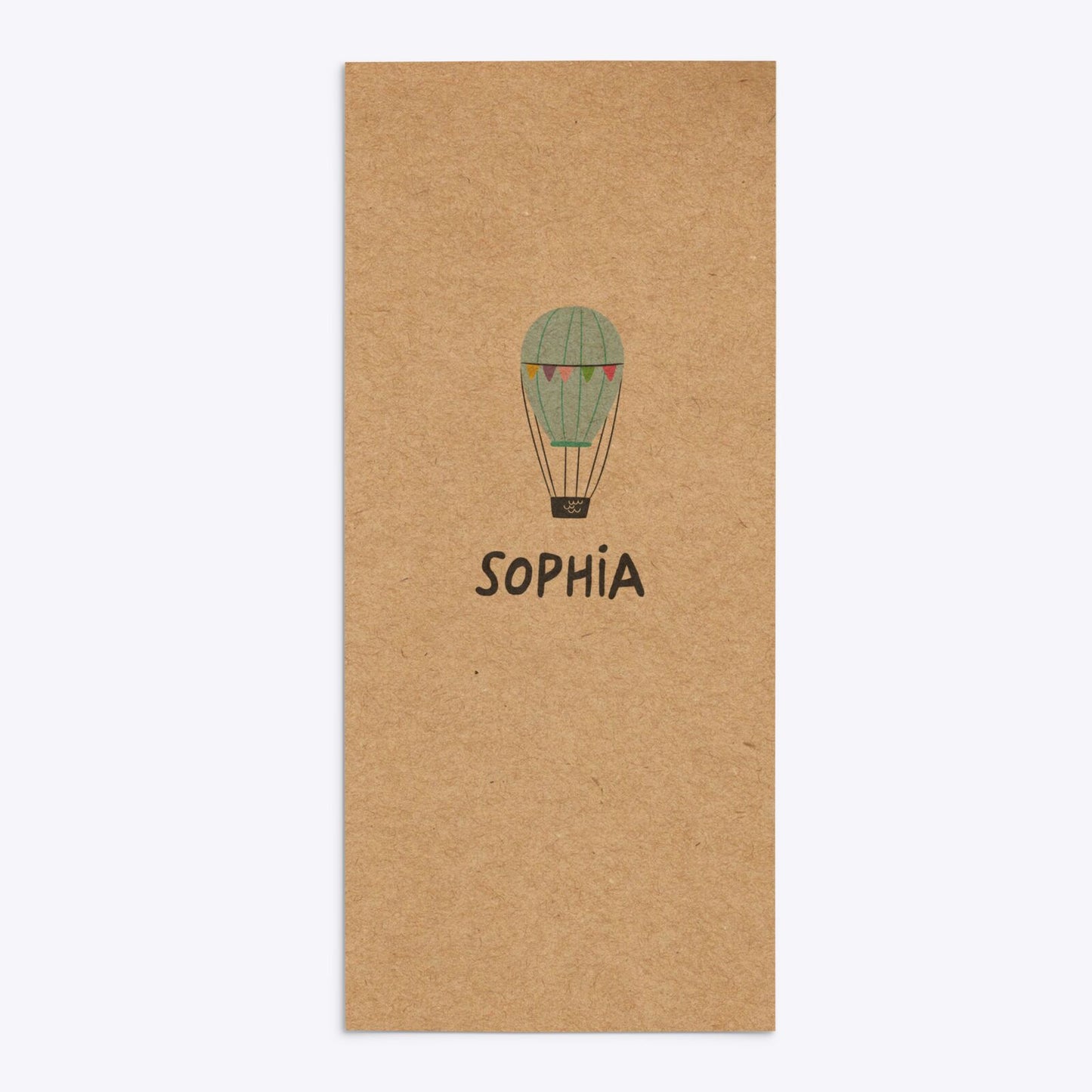 Unicorn Personalised Happy Birthday 4x9 Rectangle Invitation Kraft Back Image