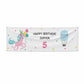 Unicorn Personalised Happy Birthday 6x2 Vinly Banner with Grommets