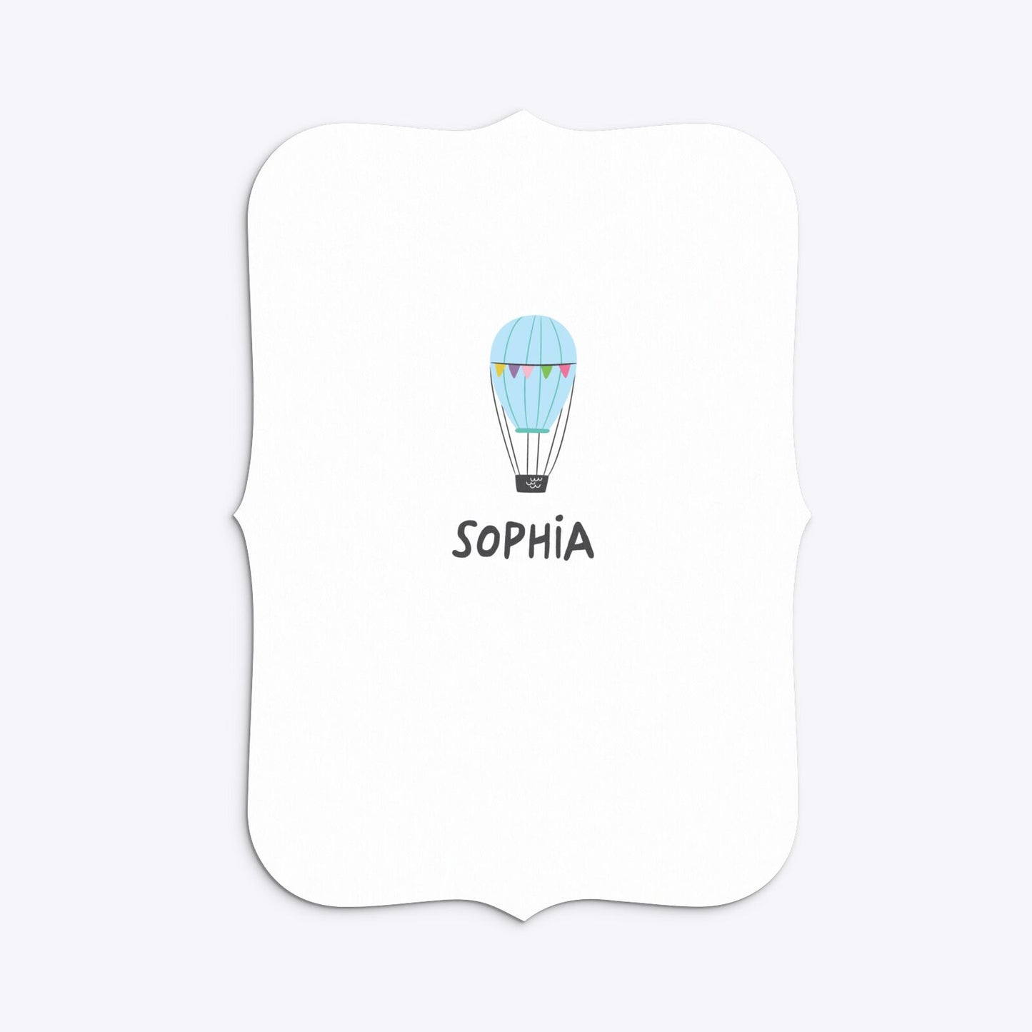 Unicorn Personalised Happy Birthday Bracket Invitation Matte Paper Back Image