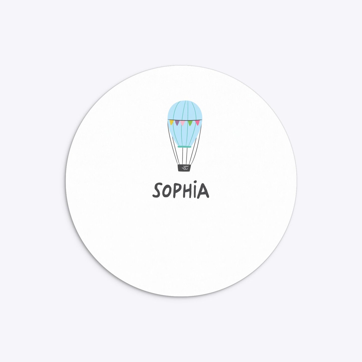 Unicorn Personalised Happy Birthday Circle 5 25x5 25 Invitation Matte Paper Back Image