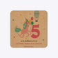 Unicorn Personalised Happy Birthday Rounded 5 25x5 25 Invitation Kraft