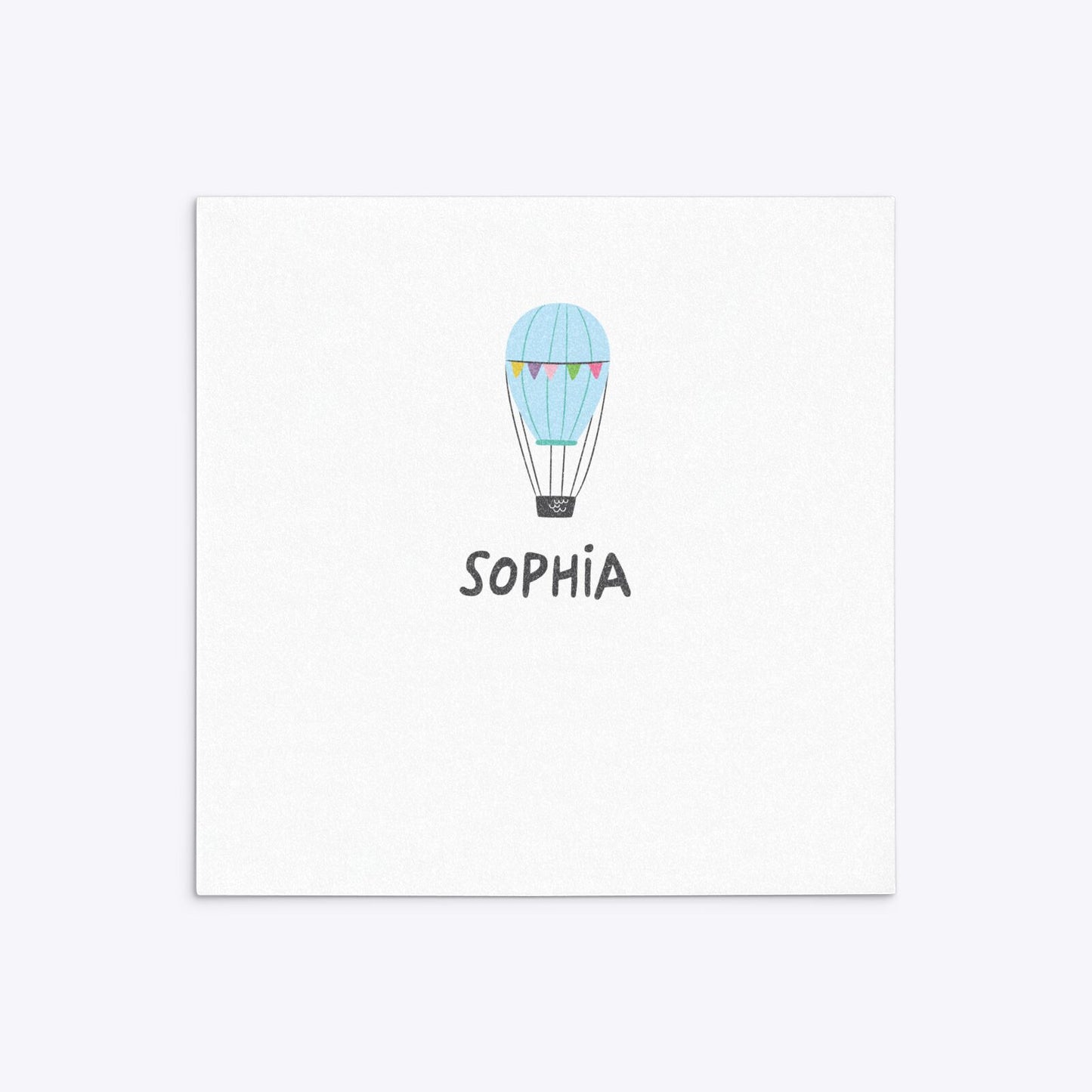 Unicorn Personalised Happy Birthday Square 5 25x5 25 Invitation Glitter Back Image