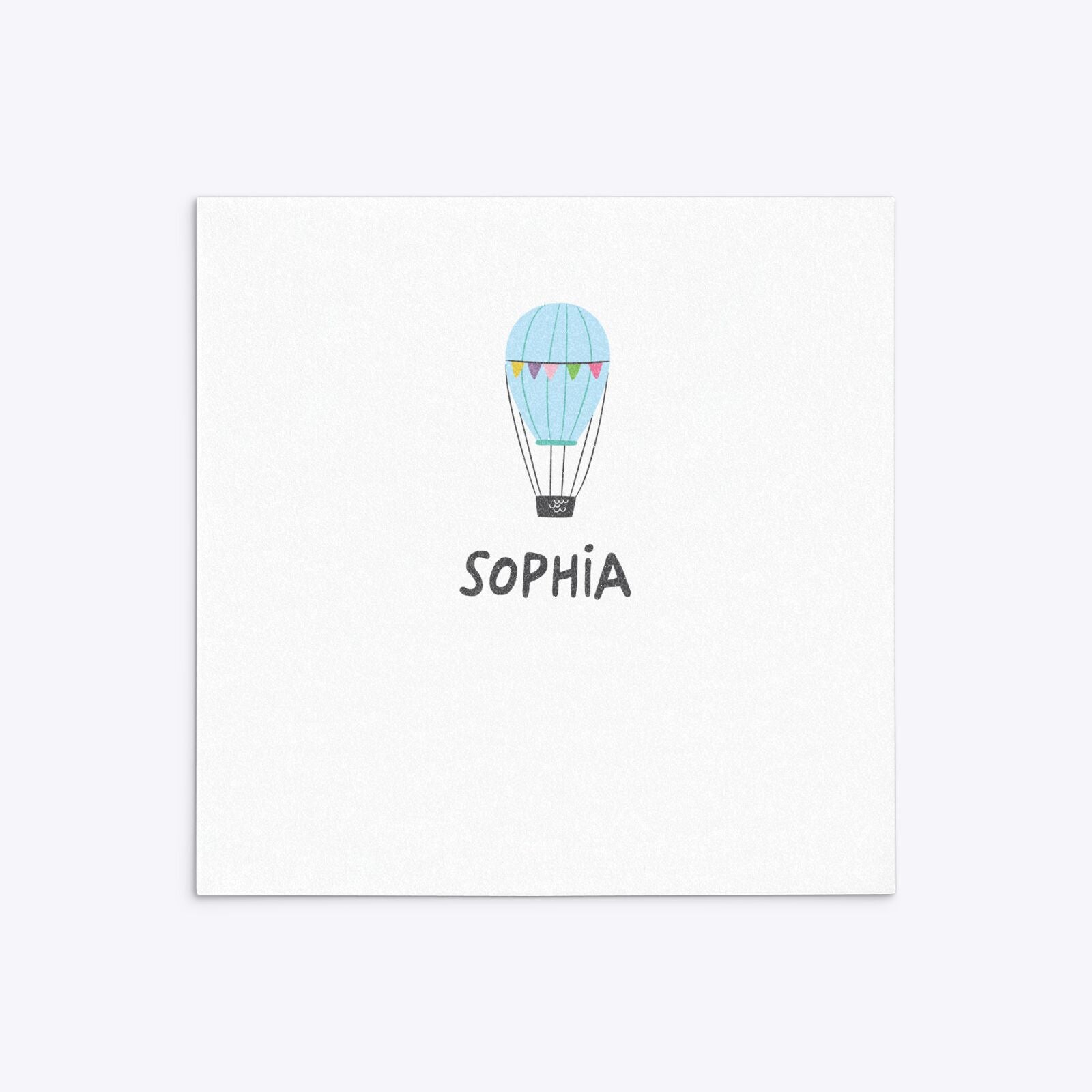 Unicorn Personalised Happy Birthday Square 5 25x5 25 Invitation Glitter Back Image