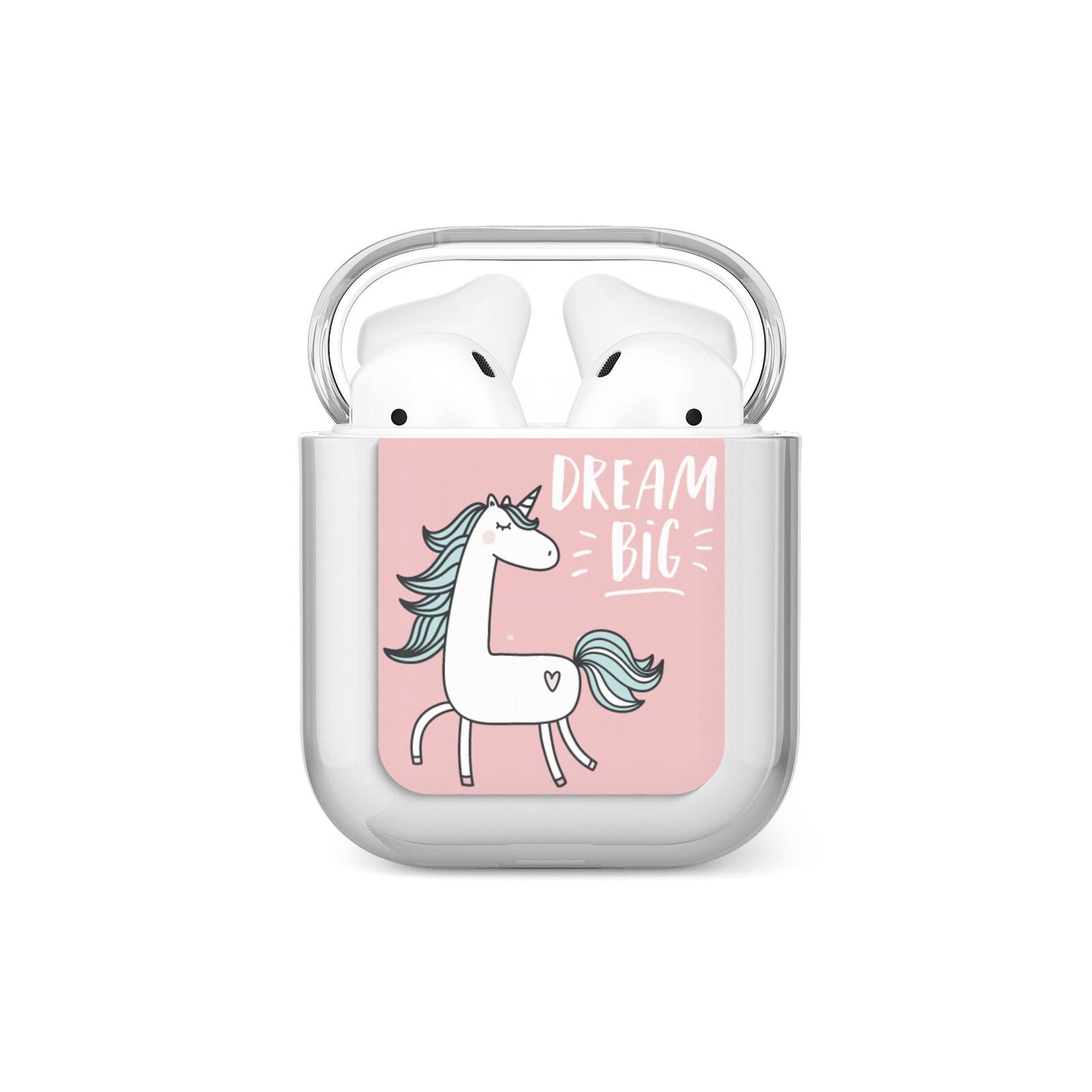 Unicorn Print Dream Big AirPods Case