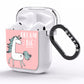 Unicorn Print Dream Big AirPods Clear Case Side Image