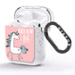 Unicorn Print Dream Big AirPods Glitter Case Side Image