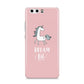 Unicorn Print Dream Big Huawei P10 Phone Case