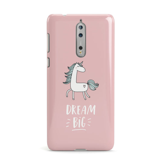Unicorn Print Dream Big Nokia Case